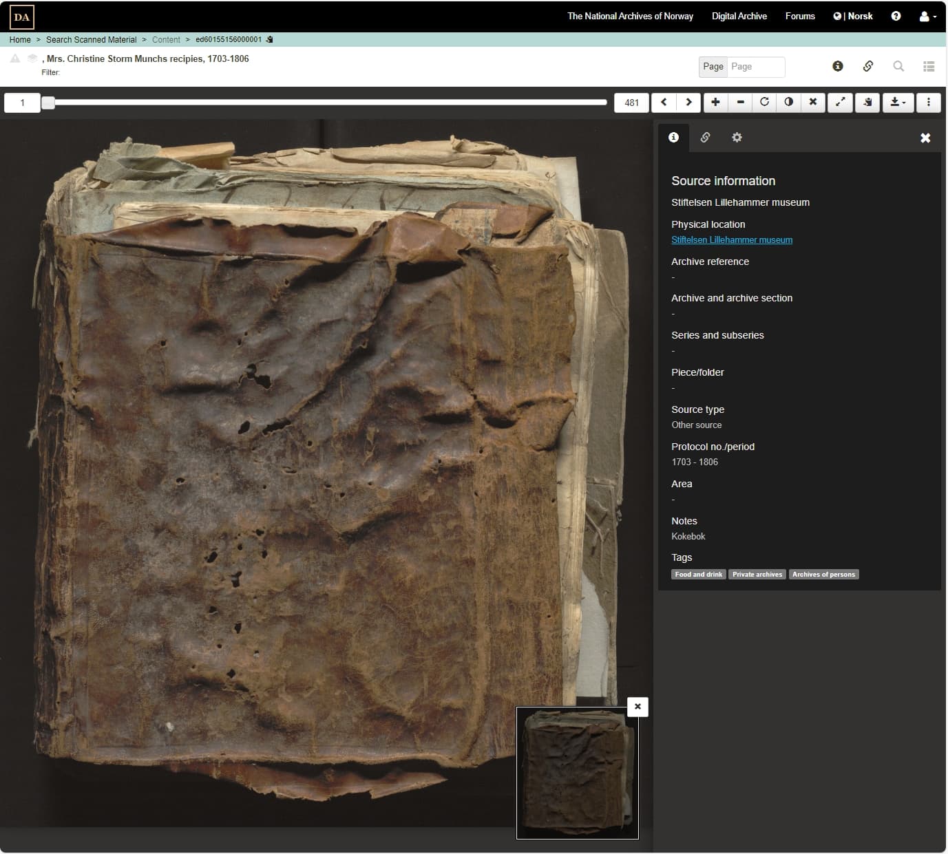 Digital editions at The National Archives of Norway
