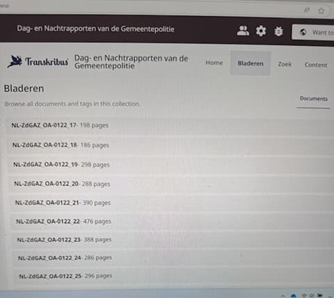 Handleiding-Menubalk: Bladeren