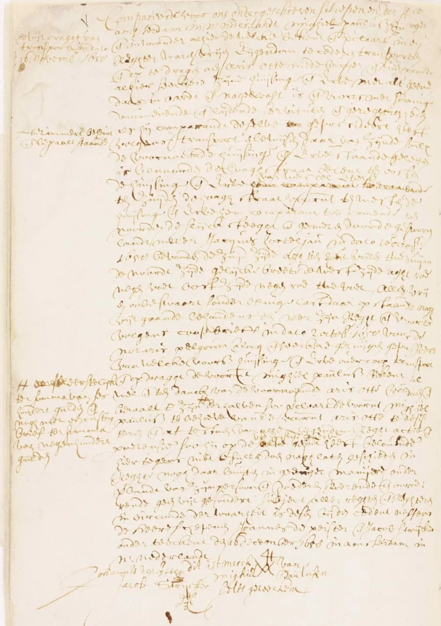 Cursiva colonial del siglo XIX de una escritura de propiedad