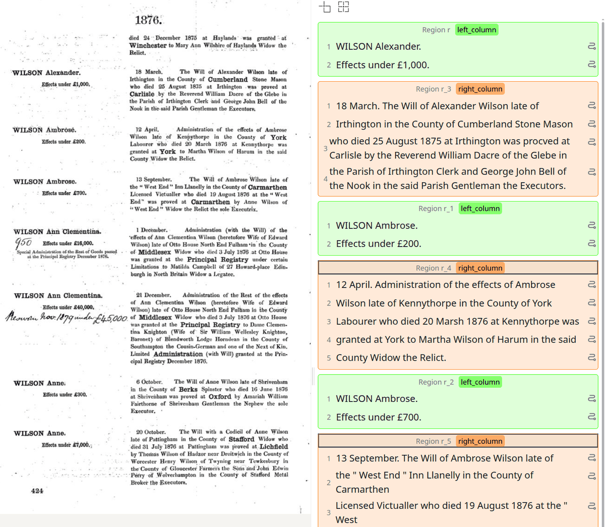 Lines grouped into left_column and right_column regions